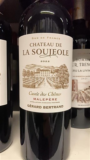 Languedoc Malepère Château La Soujeole des Chênes 2022