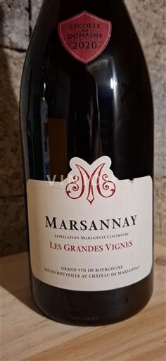 Burgundy Marsannay Château Marsannay Les Grandes Vignes 2020
