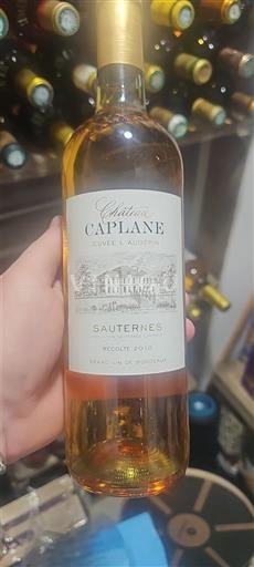 Bordéus Sauternes Château Caplane L'Authentique 2010