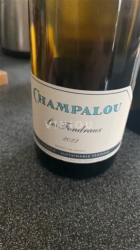 Loiren laakso Vouvray Champalou Les Fondraux 2022