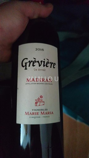 Sydväst Madiran Marie Maria Grèvière 2016