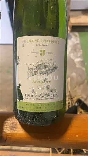 Alpes et pays Rhodaniens Vins des Allobroges Domaine Pasquier 2020