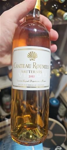 Bordeaux Sauternes Château Roumieu 2015