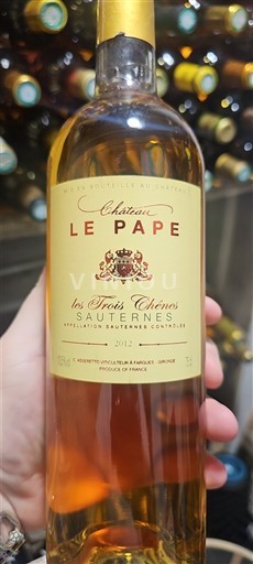 Bordeaux Sauternes Château Le Pape Les Trois Chênes 2012