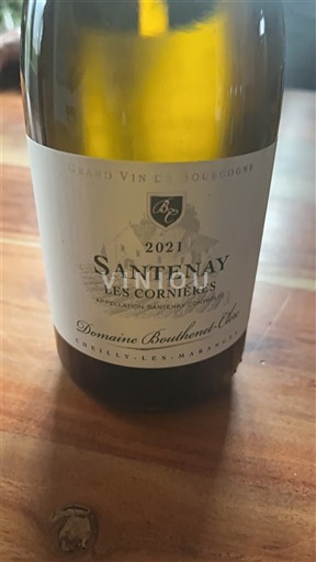 Burgundsko Santenay Domaine Bouthenet-Elie Les Cornières 2021