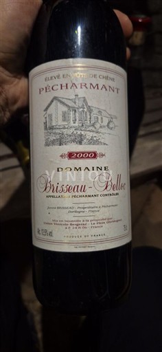 Sudoeste Pécharmant Domaine Brisseau-Bellec 2000