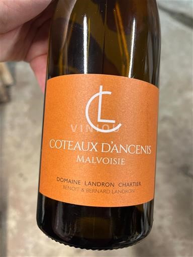 Vallée de la Loire Coteaux-d'ancenis Domaine Landron Chartier Malvoisie 2023