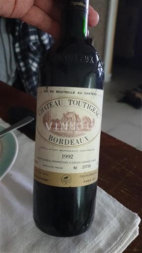 Bordeaux Château Toutigeac 1992