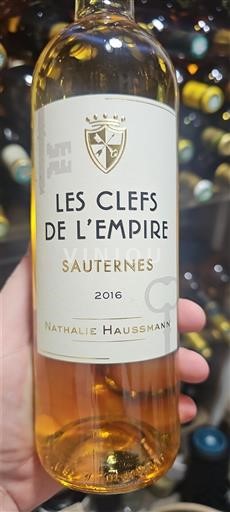 Bordeaux Sauternes Les Clefs de l'Empire 2016