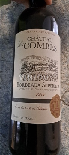 Bordeaux Bordeaux Supérieur Château Les Combes 2011