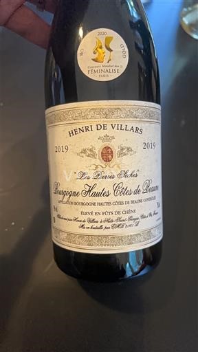 Borgogna Non specificato Henri de Villars Les Pierres Sèches 2019
