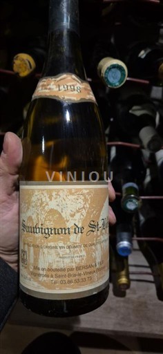 Burgundija Saint-Bris Bersan Sauvignon de St-Bris 1998