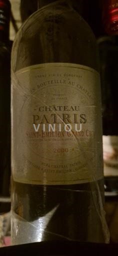 Bordeaux Saint-Émilion Grand Cru Château Patris 2000