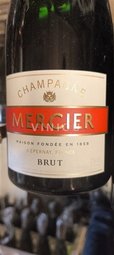 Champaña Champán Mercier Sin añada