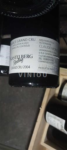 Alsace Ospecificerad Grand Cru Claude Moritz Kastelberg Riesling 2004