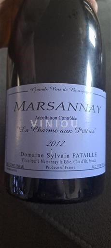 Burgundy Marsannay Domaine Sylvain Pataille La Charme aux Prêtres 2012