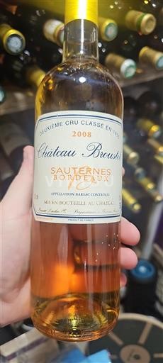 Bordeaux Sauternes 2ème Cru Classé Château Broustet 2008