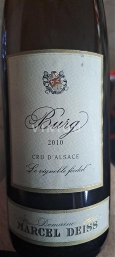 Alsace Domaine Marcel Deiss Burg 2010
