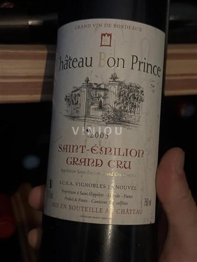 Bordeaux Saint-Émilion Grand Cru Grand Cru Château Bon Prince 2005