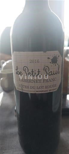 Sud-Ovest Côtes del Lot Le Petit Paul 2016