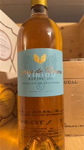 Bordeaux Barsac Cypres de Climens 2011
