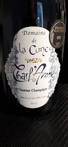 Loiren laakso Saumur-champigny Domaine La Cune Charl'Anne 2022