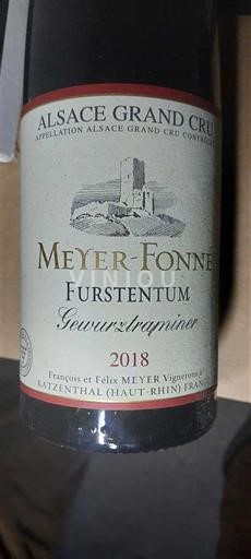Alsace Ospecificerad Grand Cru Meyer-Fonné Furstentum Gewurztraminer 2018