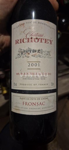 Burdeos Fronsac Château Richotey 2001