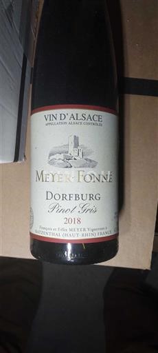 Alsace Meyer-Fonné Dorfburg Pinot Gris 2018