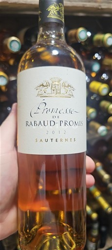 Bordeaux Sauternes Rabaud-Promis Promesse de Rabaud-Promis 2012