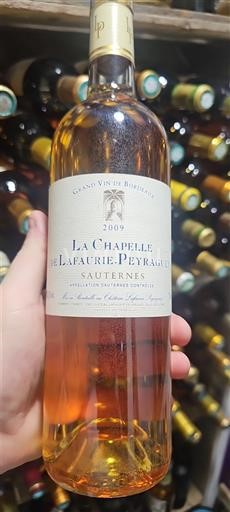 Bordeaux Sauternes Lafaurie-Peyraguey La Chapelle de Lafaurie-Peyraguey 2009