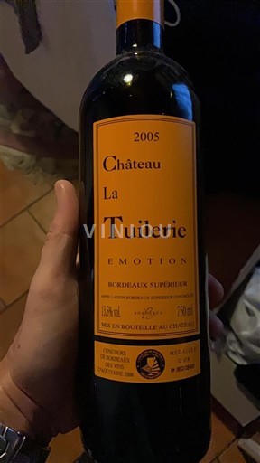 Burdeos Bordeaux superior Château La Tuilerie Emotion 2005