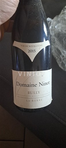 Bourgogne Rully Domaine Ninot La Barre 2015