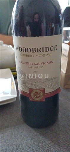 Vùng trồng nho được cấp phép California Không được chỉ định Woodbridge by Robert Mondavi Cabernet Sauvignon 2013