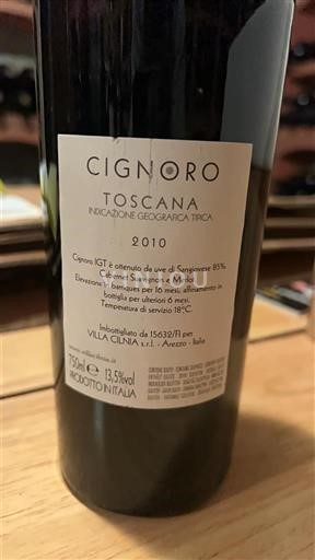 Tuscan Wines Unspecified Villa Cilnia Cignoro 2010