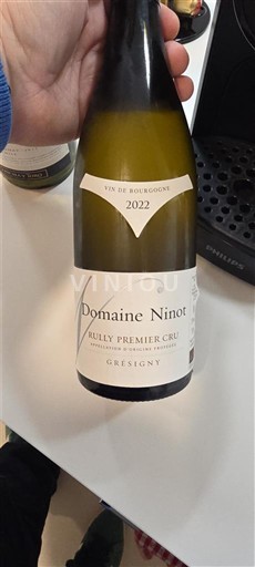Bourgogne Rully Premier Cru Domaine Ninot Grésigny 2022