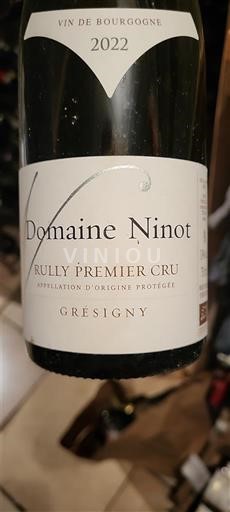 Burgundsko Rully Premier Cru Domaine Ninot Grésigny 2022