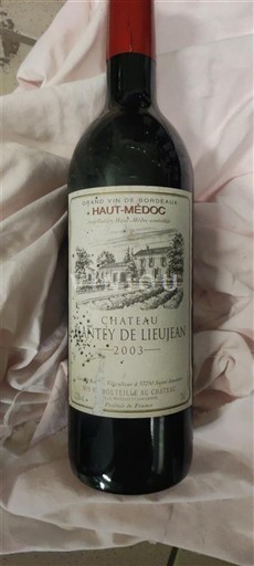 Bordeaux Haut-Médoc Château Arnaudet de Lieujean 2003