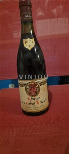 Bourgogne Louis Brillard Réserve des Caves Brillard 1974