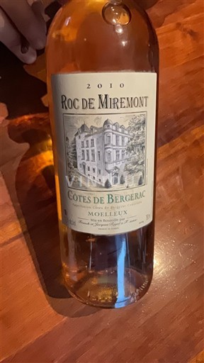 Sydvestfrankrig Côtes-de-bergerac Roc de Miremont 2010