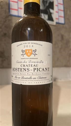 Burdeos Sainte-Foy-Burdeos Château Hostens-Picant des Demoiselles 2014