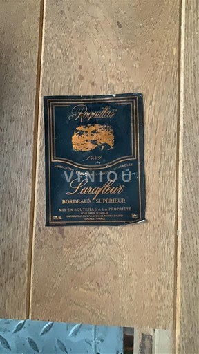 Bordeaux Bordeaux Supérieur Pierre Roquillas Langfleur 1989