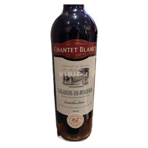 Bordeaux Lalande-de-Pomerol Chantet Blanet 2022