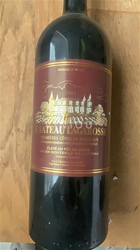 Bordeaux Prve obale Bordeauxa Château Lagarosse 2003