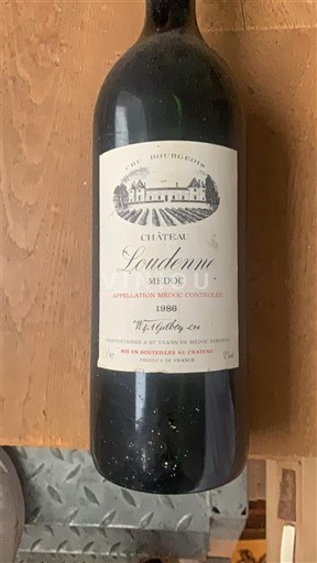 Bordéus Médoc Château Loudenne Cru Bourgeois 1986