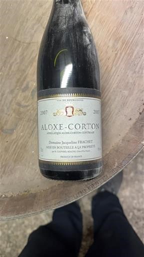 Borgonha Aloxe-Corton Domaine Jacqueline Frachet 2007