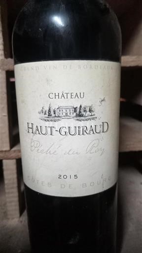 Burdeos Côtes-de-bourg Château Haut-Guiraud Pêche du Roy 2015