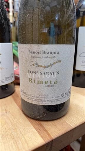 Wines Blanc sec Fons Sanatis Rimeta Benoit Braujou 2016 France Languedoc-Roussillon Saint-Guilhem-le-Désert IGP