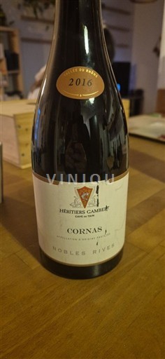 Rhônedalen Cornas Héritiers Cambon Nobles Rives 2016