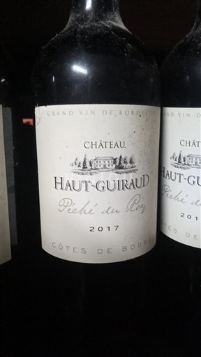 Burdeos Côtes-de-bourg Château Haut-Guiraud Péchè du Roy 2017